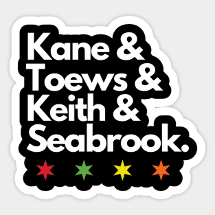 Kane & Toews & Keith & Seabrook Sticker